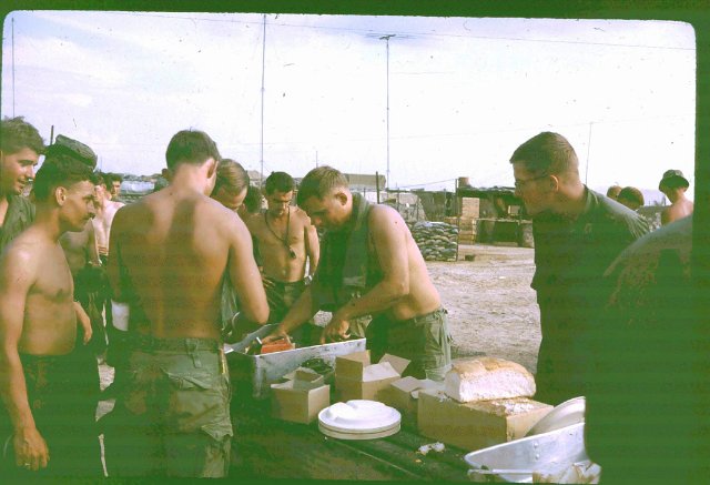 Capt Kush serving watermelon