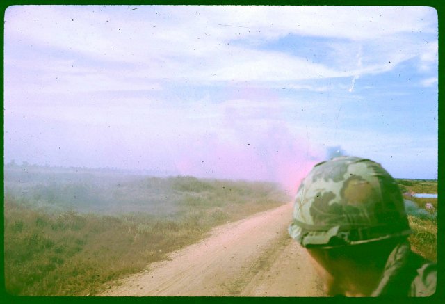 Christmas 1969 Red and green smoke