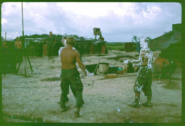 Shaving cream fight 3