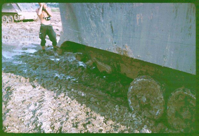 Track after hitting a mine