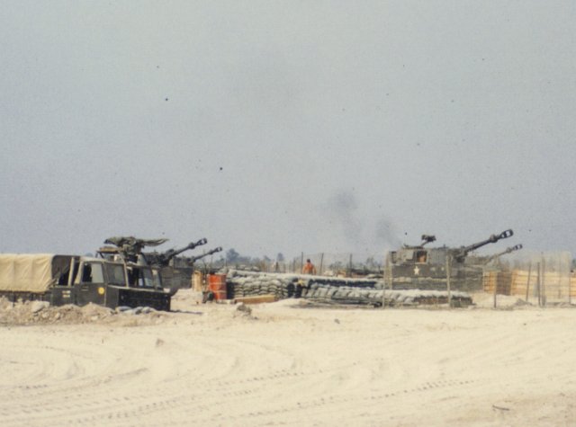 155 traveling cannon at base camp 2