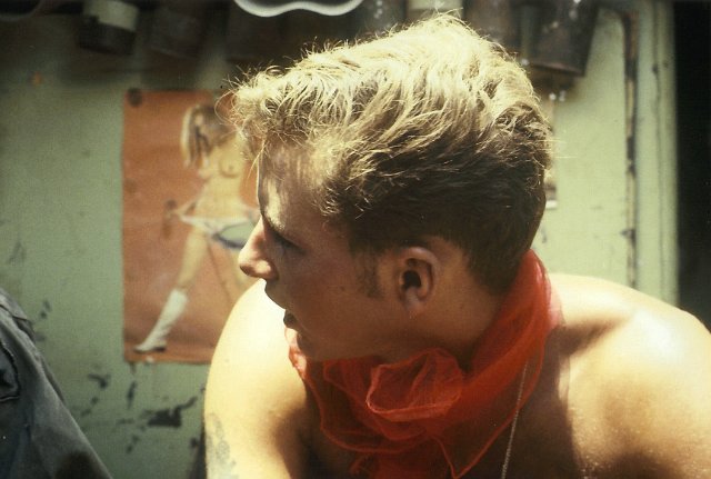 Bill Sable w famous red scarf