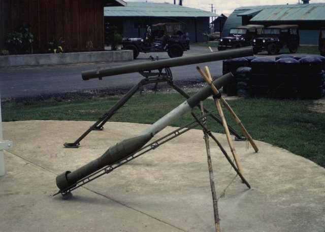 NVA Rockets and Launchers displayed at 25th HQ