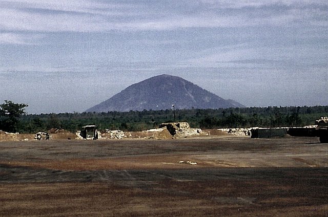 x Nui Ba Den - Black Virgin Mountain  Seen from Dau Tient